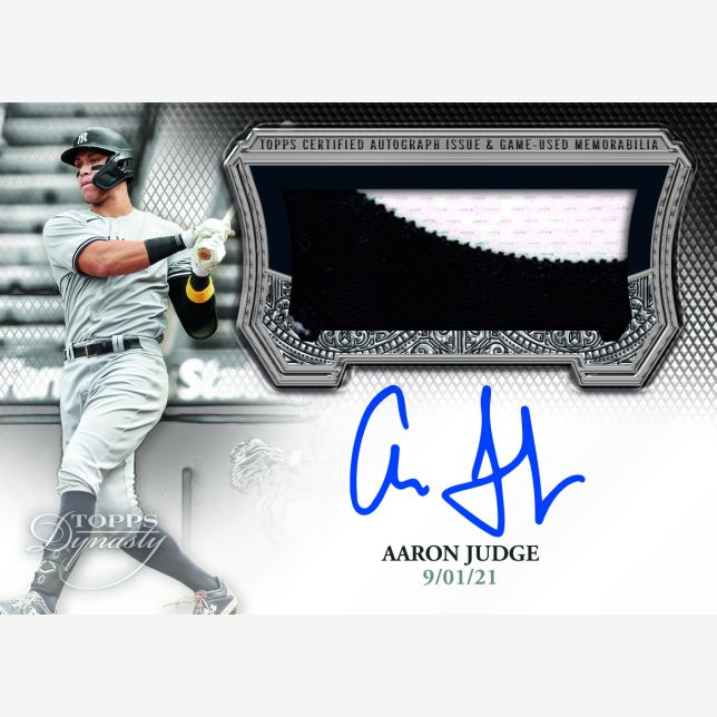 2023 Topps Dynasty Baseball Cards-Aaron Judge_On This Day Auto Patch