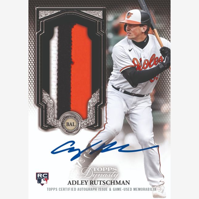 2023 Topps Dynasty Baseball Cards-Adley Rutschman Auto Patch