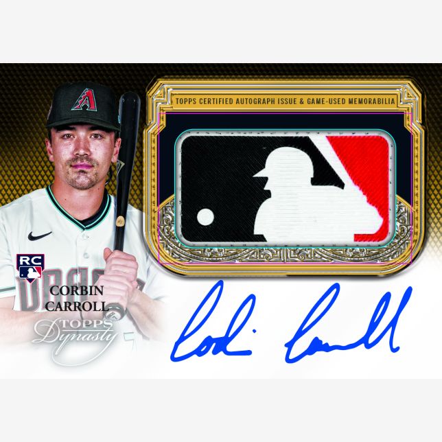 2023 Topps Dynasty Baseball Cards-Corbin Carroll Auto MLB Logo
