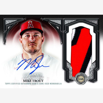 2023 Topps Dynasty Baseball Cards-Mike Trout Auto Patch