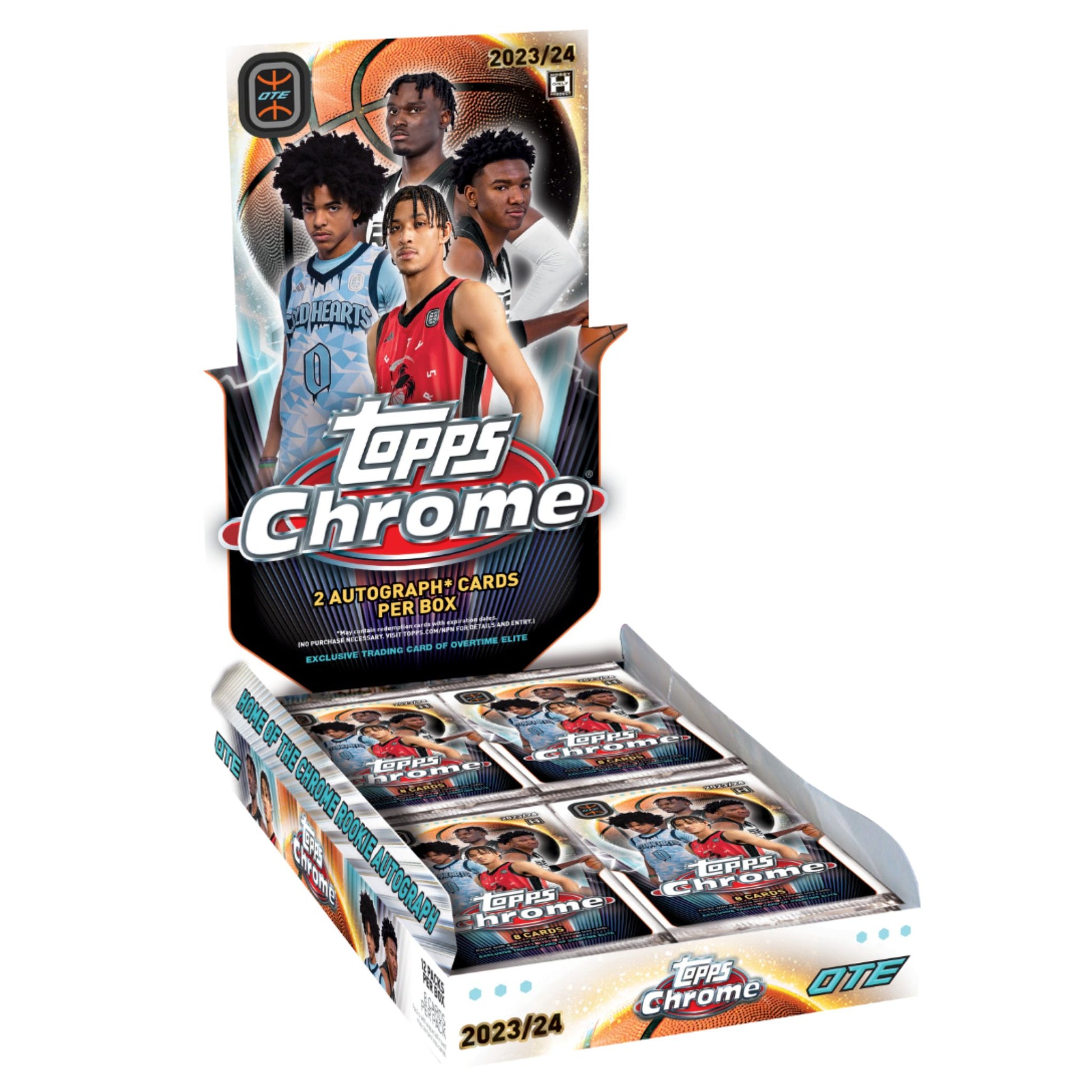 2023/24 Topps Chrome Overtime Elite Basketball Hobby Box - Trading Card Market
