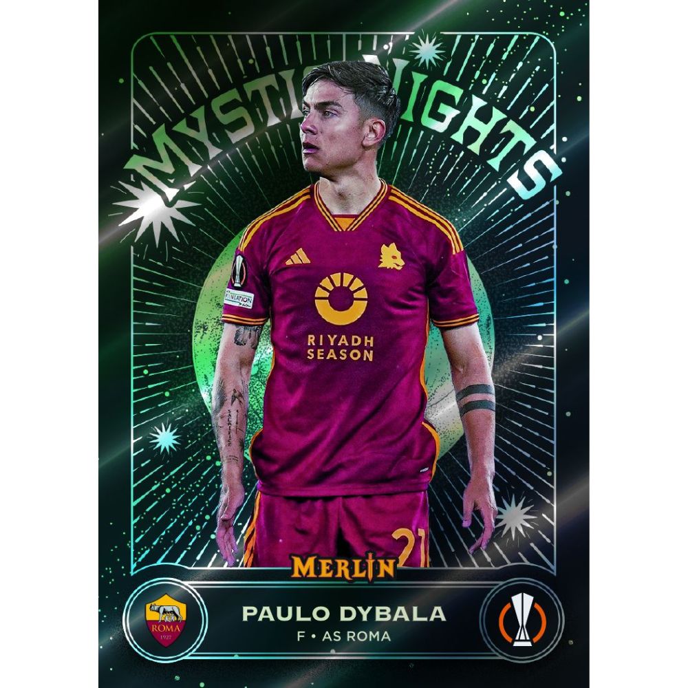 2023/24 Topps Chrome Merlin UEFA Club Competitions Soccer Paulo Dybala