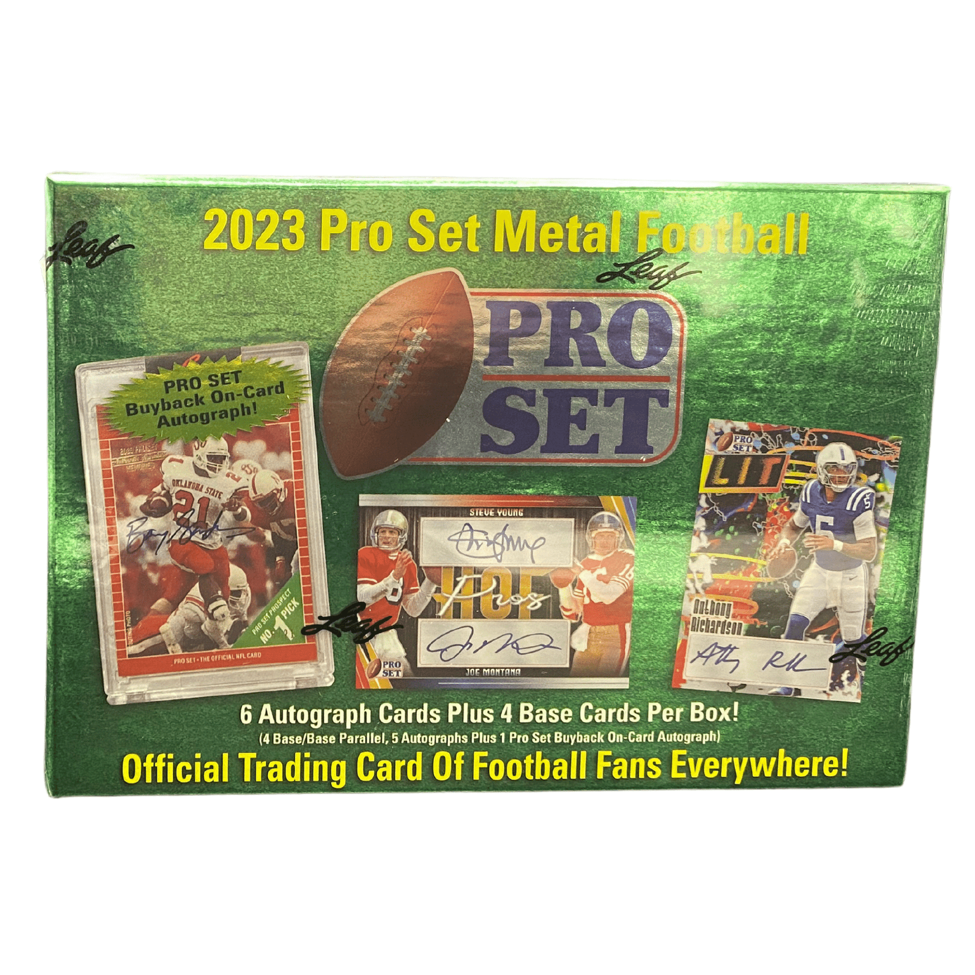 2023 Leaf Pro Set Metal Football Hobby Box - Trading Card Market