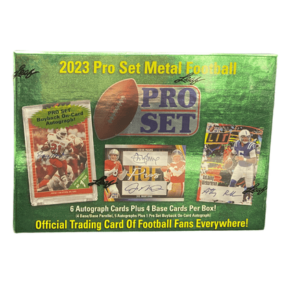 2023 Leaf Pro Set Metal Football Hobby Box - Trading Card Market