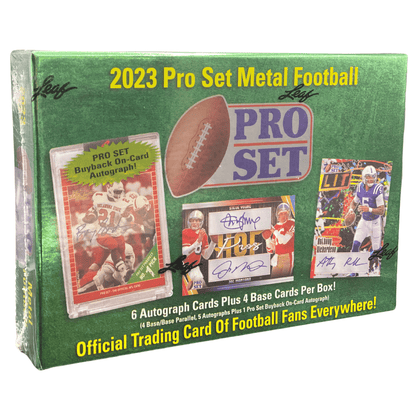 2023 Leaf Pro Set Metal Football Hobby Box - Trading Card Market