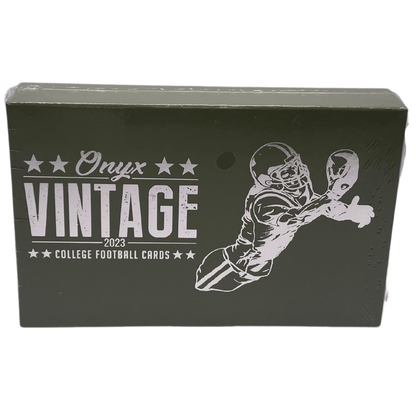 2023 Onyx Vintage College Football Hobby Box - Trading Card Market
