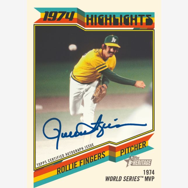 2023 Topps Heritage High Number Baseball-Rollie Fingers