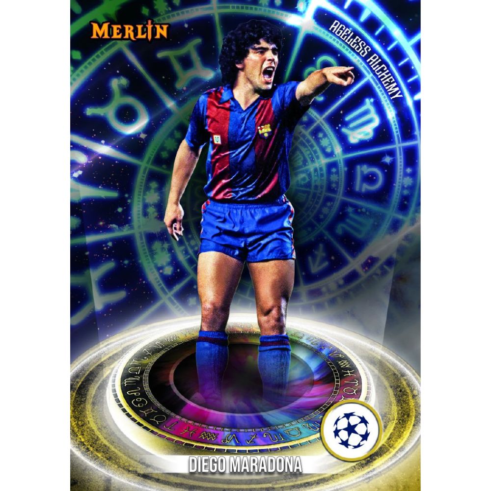 2023/24 Topps Chrome Merlin UEFA Club Competitions Soccer Cards - Diego Maradona