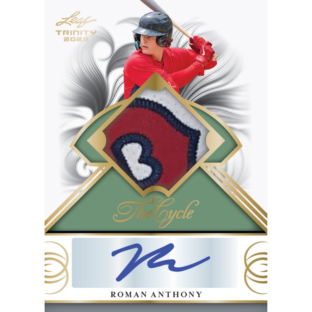 2023 Leaf Trinity Baseball Cards-Roman Anthony Auto-Cycle HR