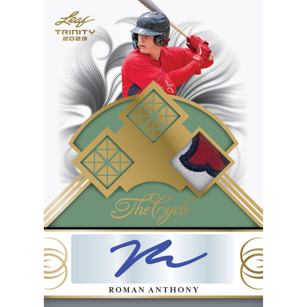 2023 Leaf Trinity Baseball Cards-Roman Anthony Auto-Cycle Single