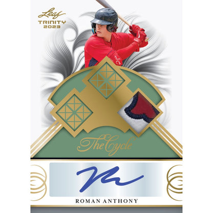 2023 Leaf Trinity Baseball Cards-Roman Anthony Auto-Cycle Single