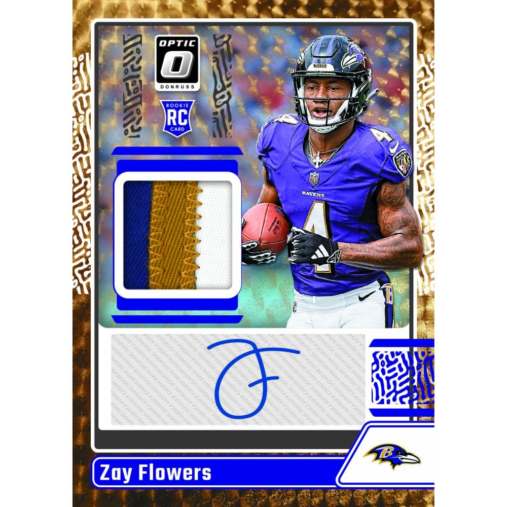 2023 Panini Donruss Optic Football Cards - Zay Flowers