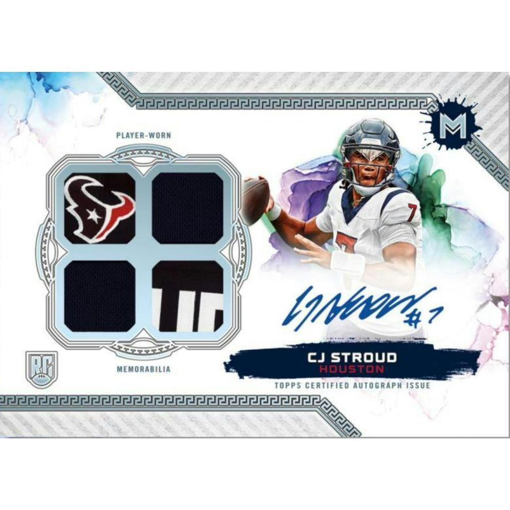 2023 Topps Motif Football Cards - CJ Stroud Auto