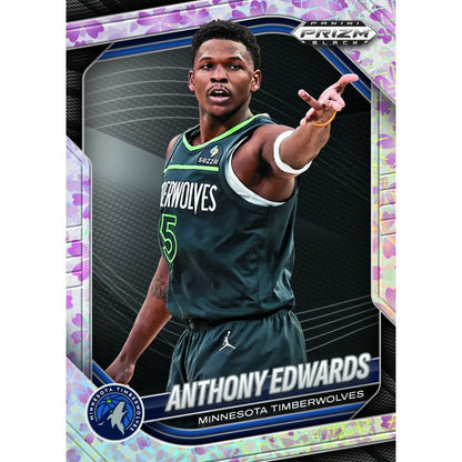 2024/25 Panini Prizm Black Basketball  Cards - Anthony Edwards