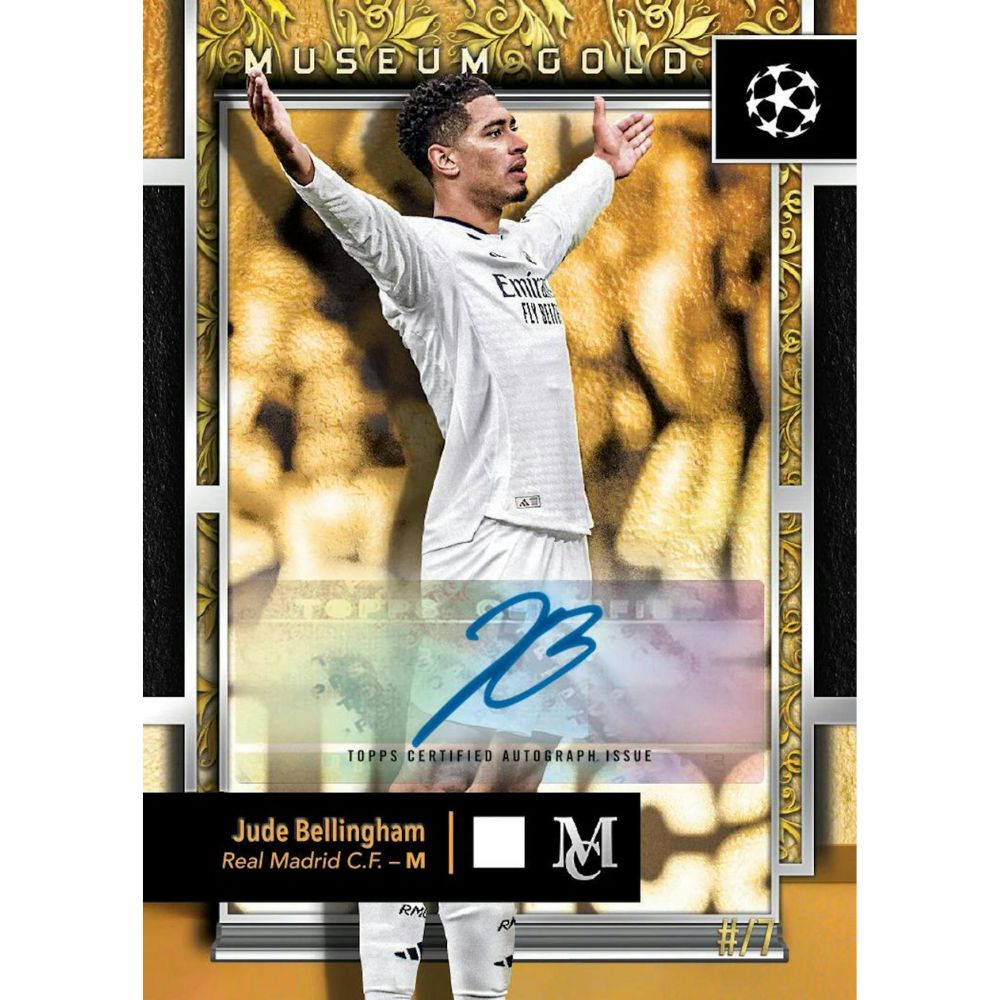 2024/25 Topps UEFA Club Competitions Museum Collection Soccer Hat Trick Box - Trading Card Market