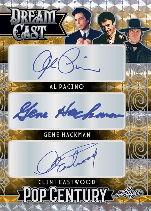 2024 Leaf Metal Pop Century Cards - Al Pacino_Gene Hackman_Clint Eastwood