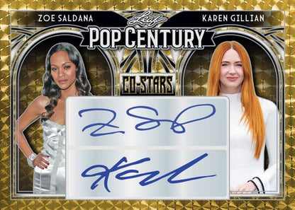 2024 Leaf Metal Pop Century Cards -  Zoe Saldana_Karen Gillian