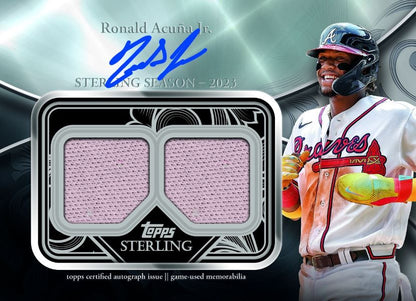 2024 Topps Sterling Baseball Cards-Ronald Acuna Auto Seasons