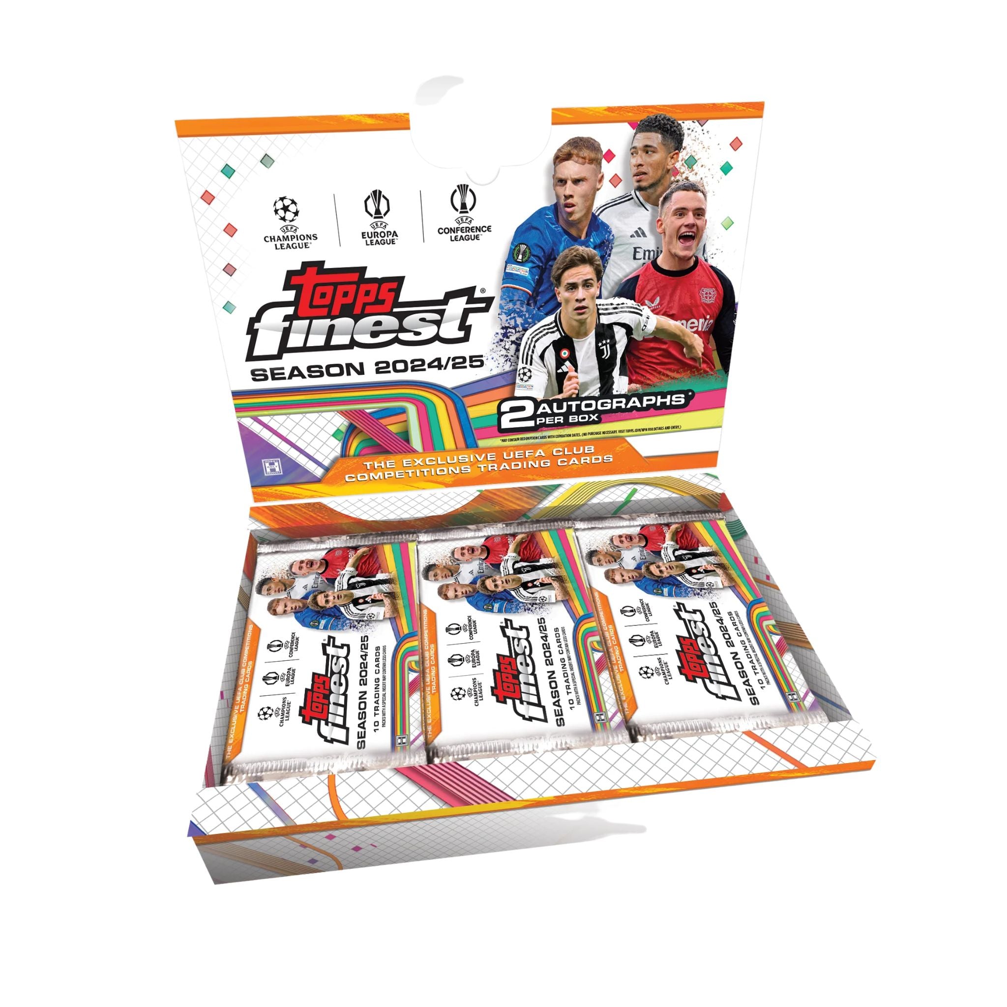 2024/25 Topps Finest UEFA Club Competitions Soccer Hobby Box