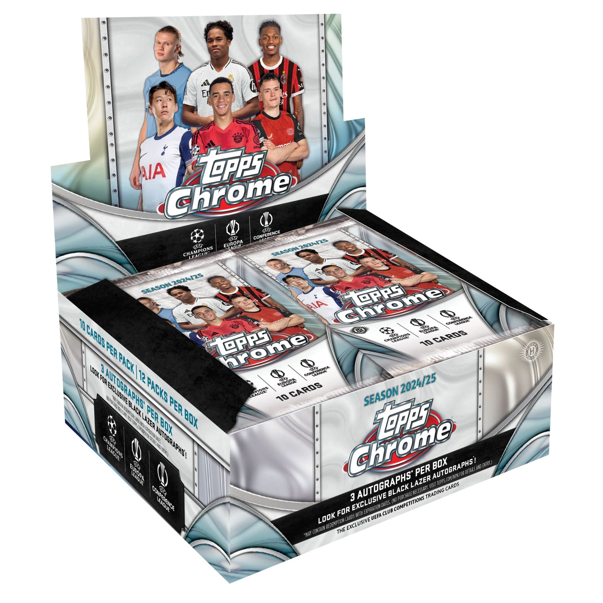 2024/25 Topps UEFA Club Competitions Chrome Soccer Jumbo Box