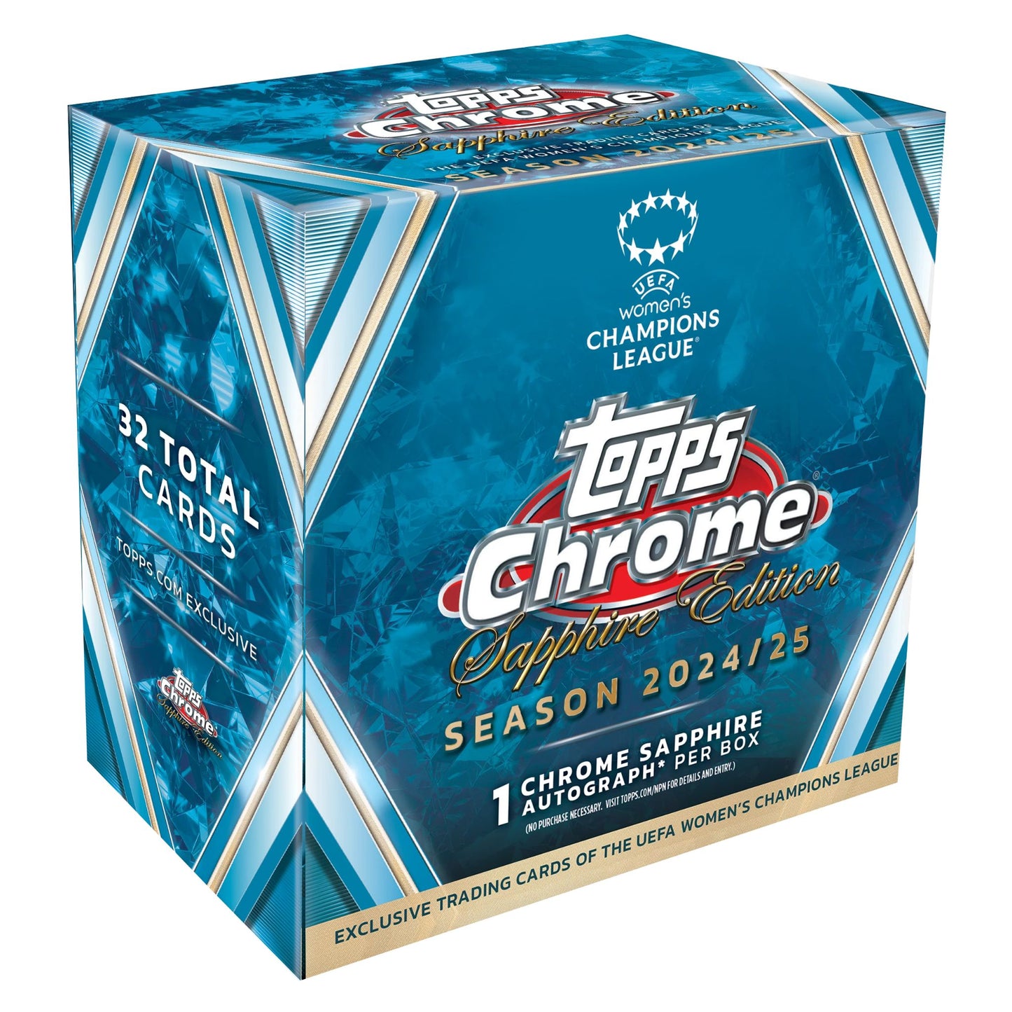 2024/25 Topps UEFA Women's Champions League Chrome Soccer Sapphire Edition Box (Presell) - Trading Card Market