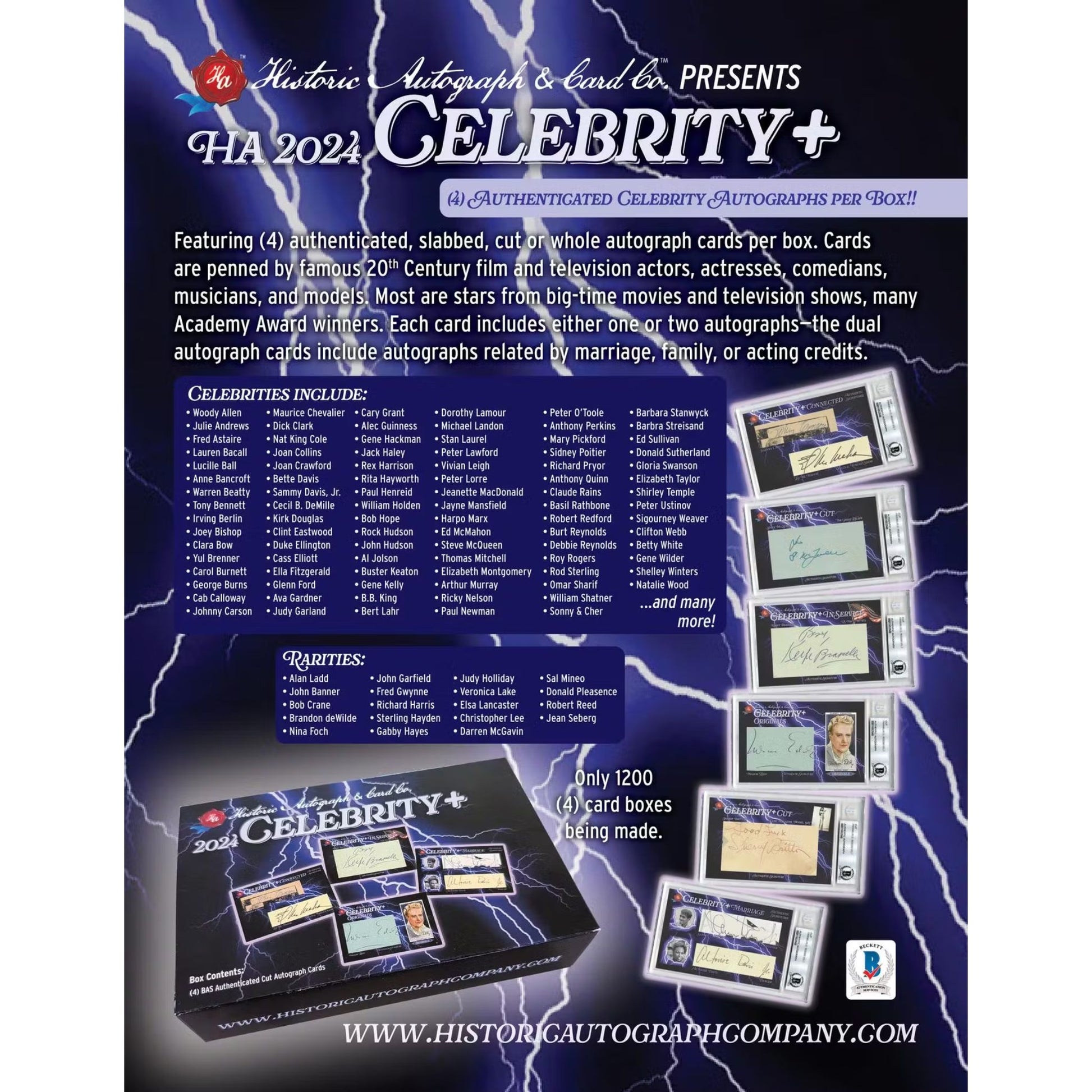 2024 Historic Autographs Celebrity+ Hobby Box - Trading Card Market