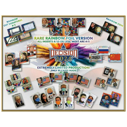 2024 Leaf Decision Rainbow Foil Version Hobby Box