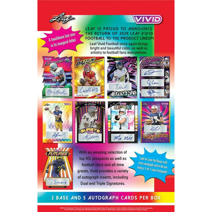 2024 Leaf Vivid Football Hobby Box