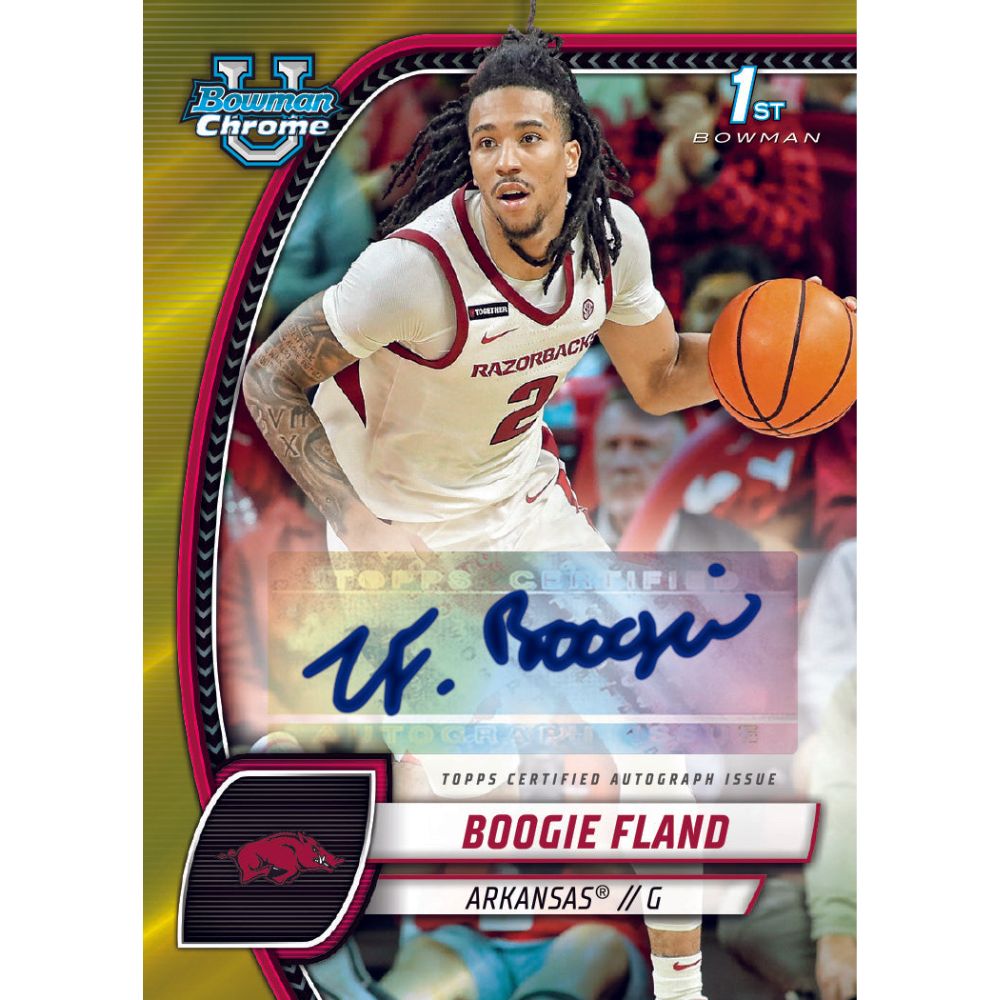 2024/25 Bowman Chrome University Basketball Cards - Boogie Fland