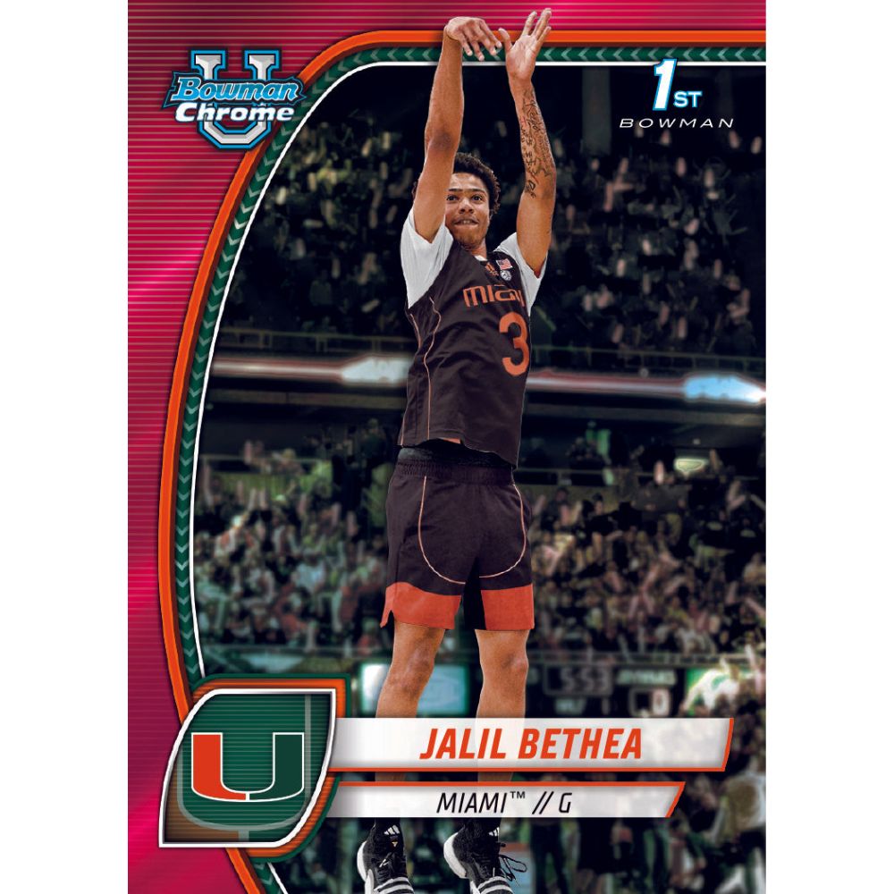 2024/25 Bowman Chrome University Basketball Cards - Jalil Bethea