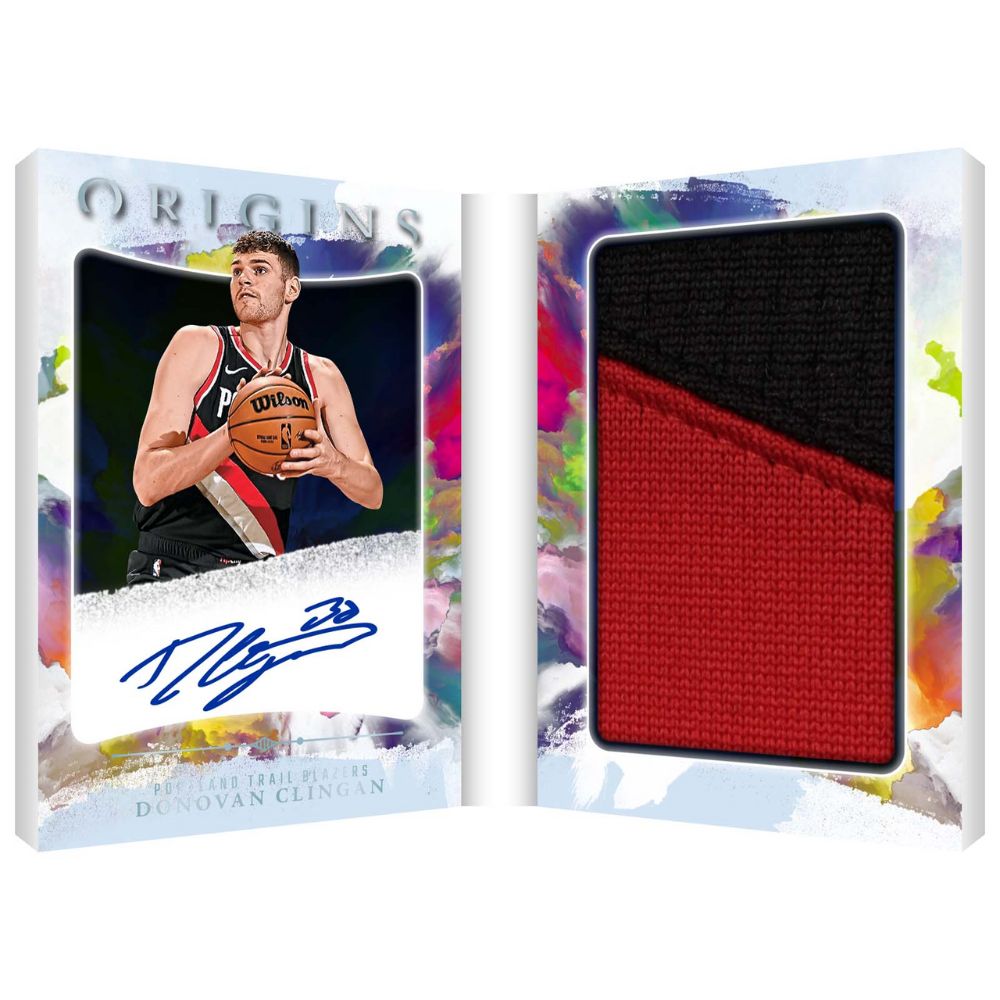 2024/25 Panini Origins Basketball Cards - Donovan Clingan Patch Auto