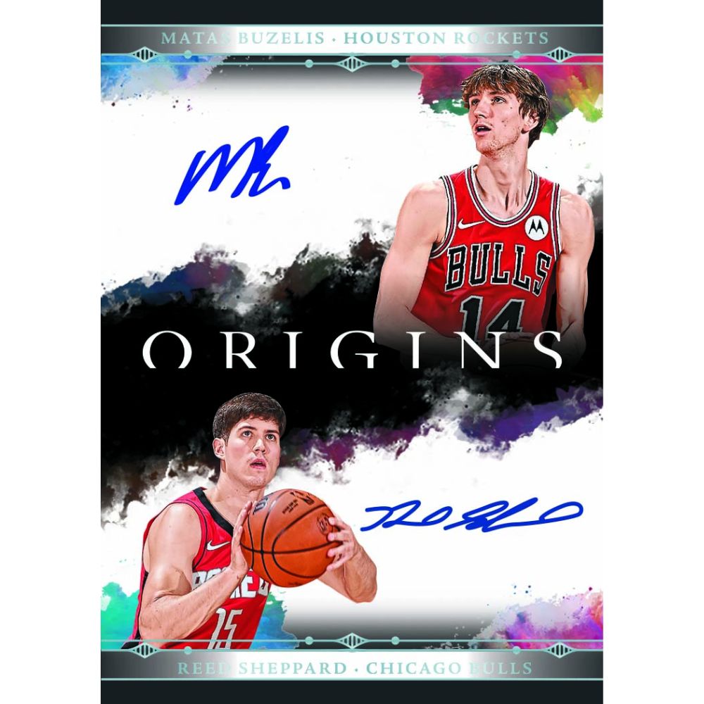 2024/25 Panini Origins Basketball Cards - Matas Buzelis_Reed Shepard Duel Auto