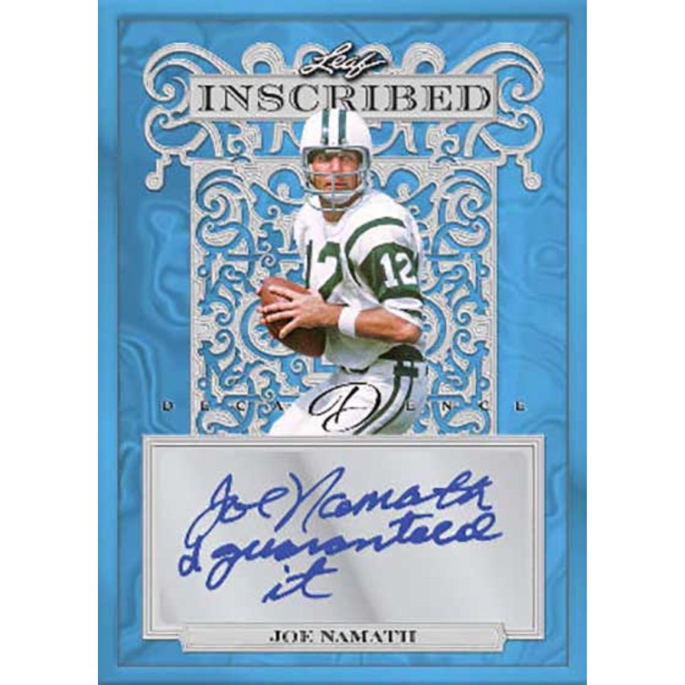 2024 Leaf Decadence Multi-Sport Cards - Joe Namath