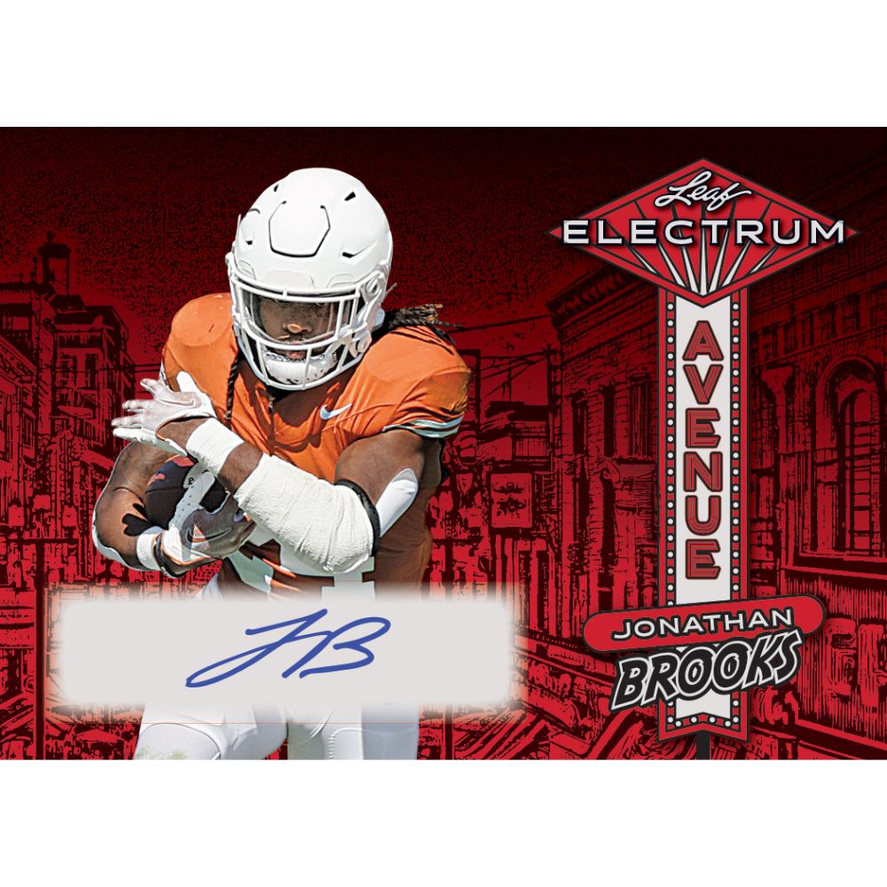 2024 Leaf Electrum Football Cards - Jonathan Brooks Auto