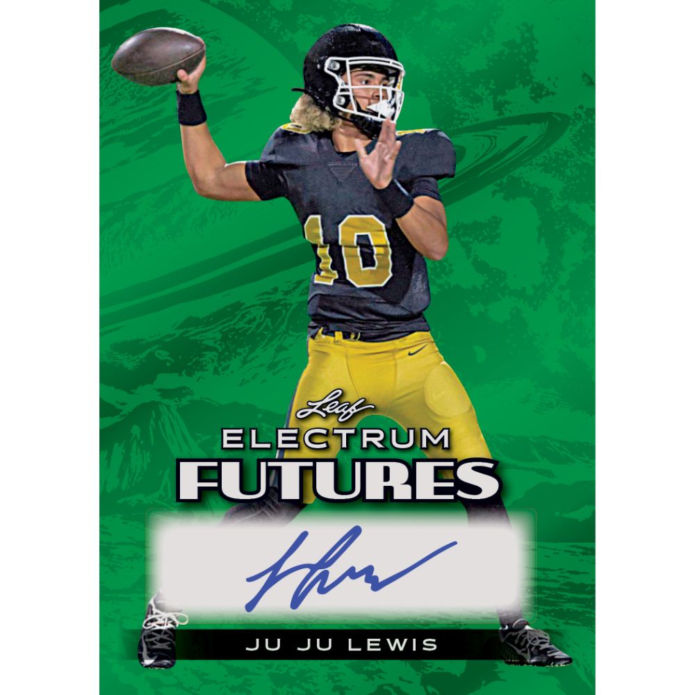 2024 Leaf Electrum Football Cards - Ju Ju Lewis Auto