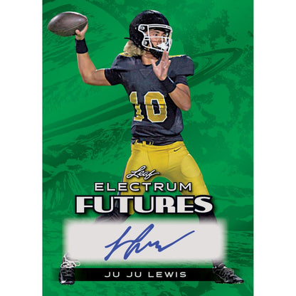 2024 Leaf Electrum Football Cards - Ju Ju Lewis Auto