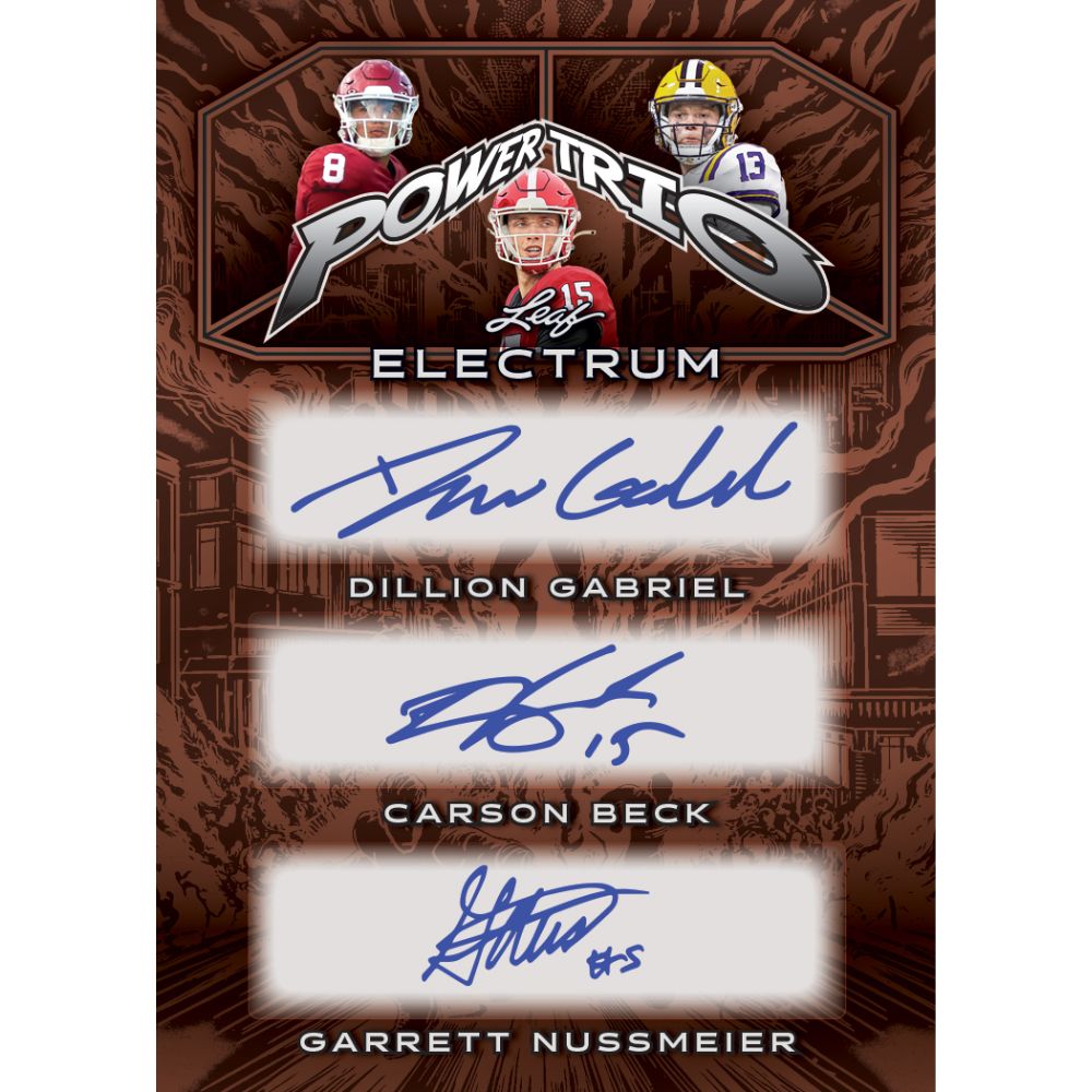 2024 Leaf Electrum Football Cards - Power Trio