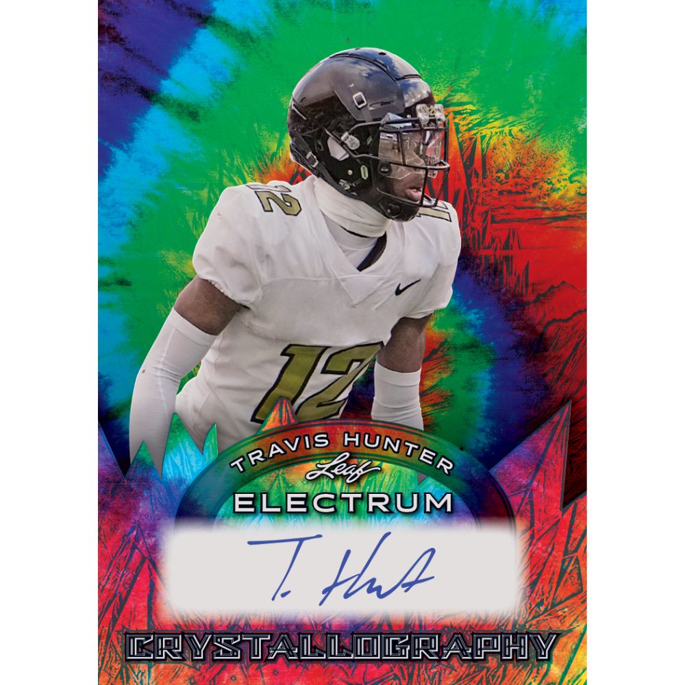 2024 Leaf Electrum Football Cards - Travis Hunter Auto