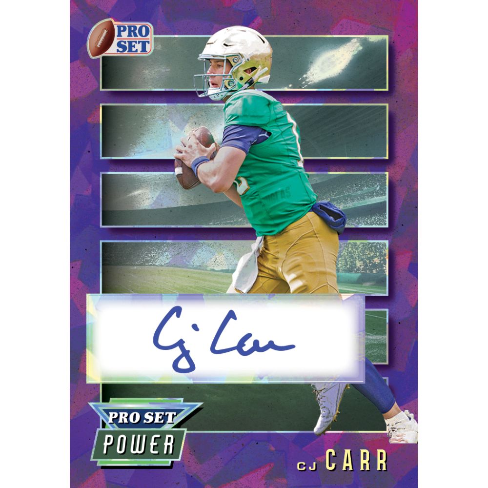 2024 Leaf Pro Set Metal Football Cards - CJ Carr