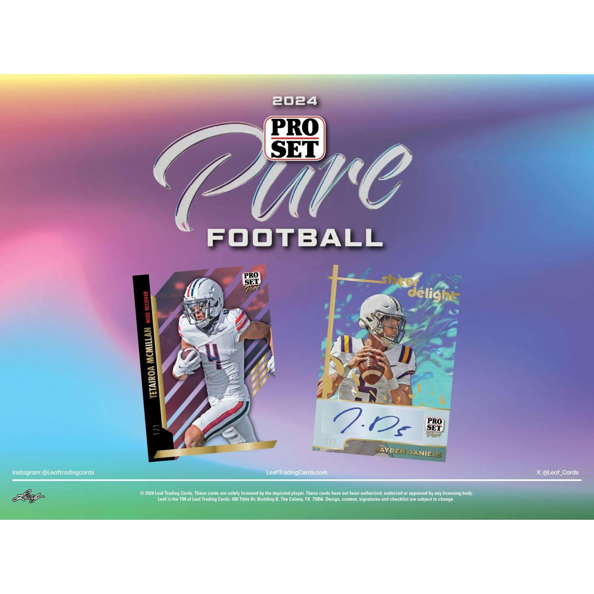 2024 Leaf Pro Set Pure Football Hobby Box - Trading Card Market