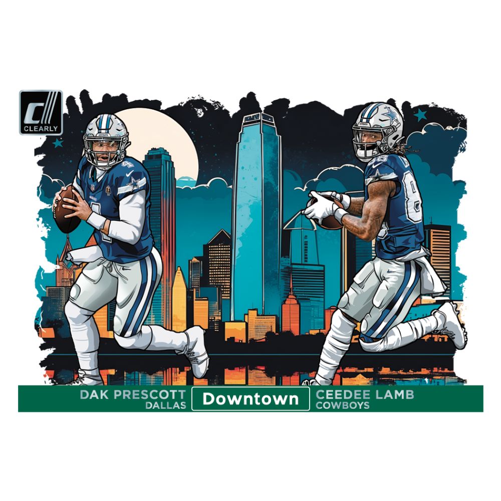 2024 Panini Clearly Donruss Football Cards - Dak Prescott_Ceedee Lamb