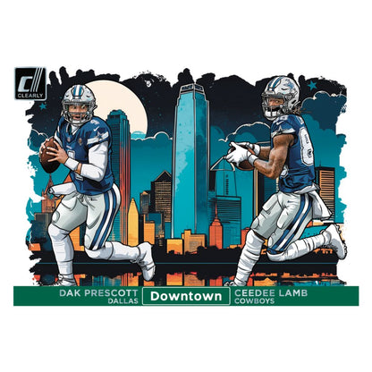 2024 Panini Clearly Donruss Football Cards - Dak Prescott_Ceedee Lamb