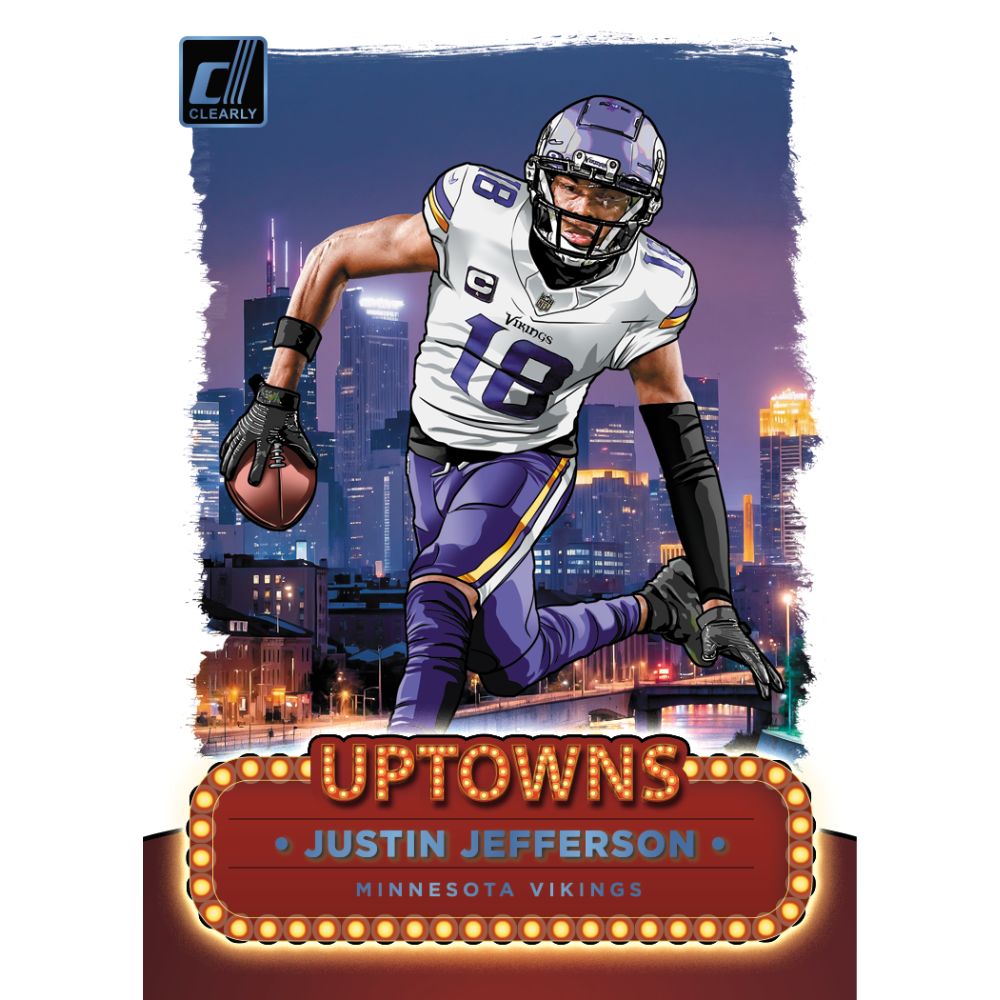 2024 Panini Clearly Donruss Football Cards - Justin Jefferson