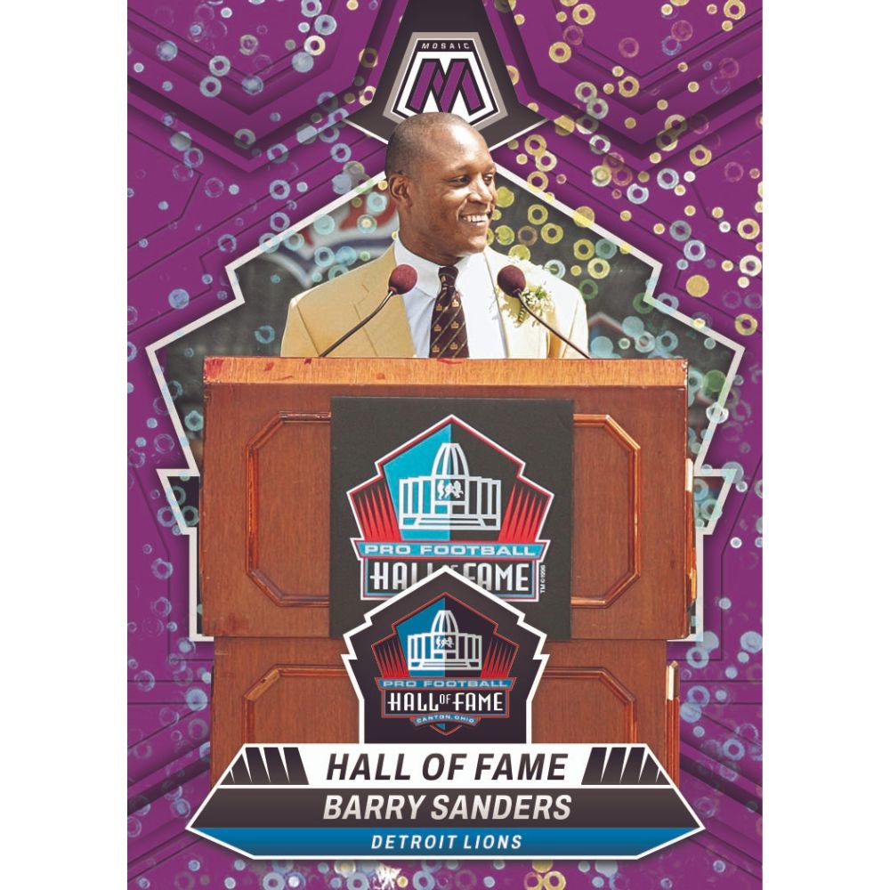 2024 Panini Mosaic Football No Huddle Cards-Barry Sanders