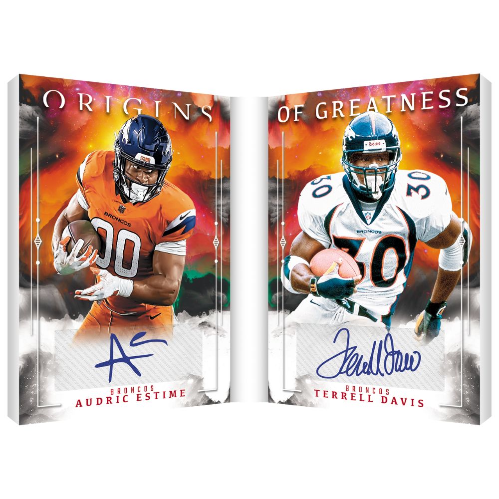 2024 Panini Origins Football Cards - Audric Estime_Terrell Davis