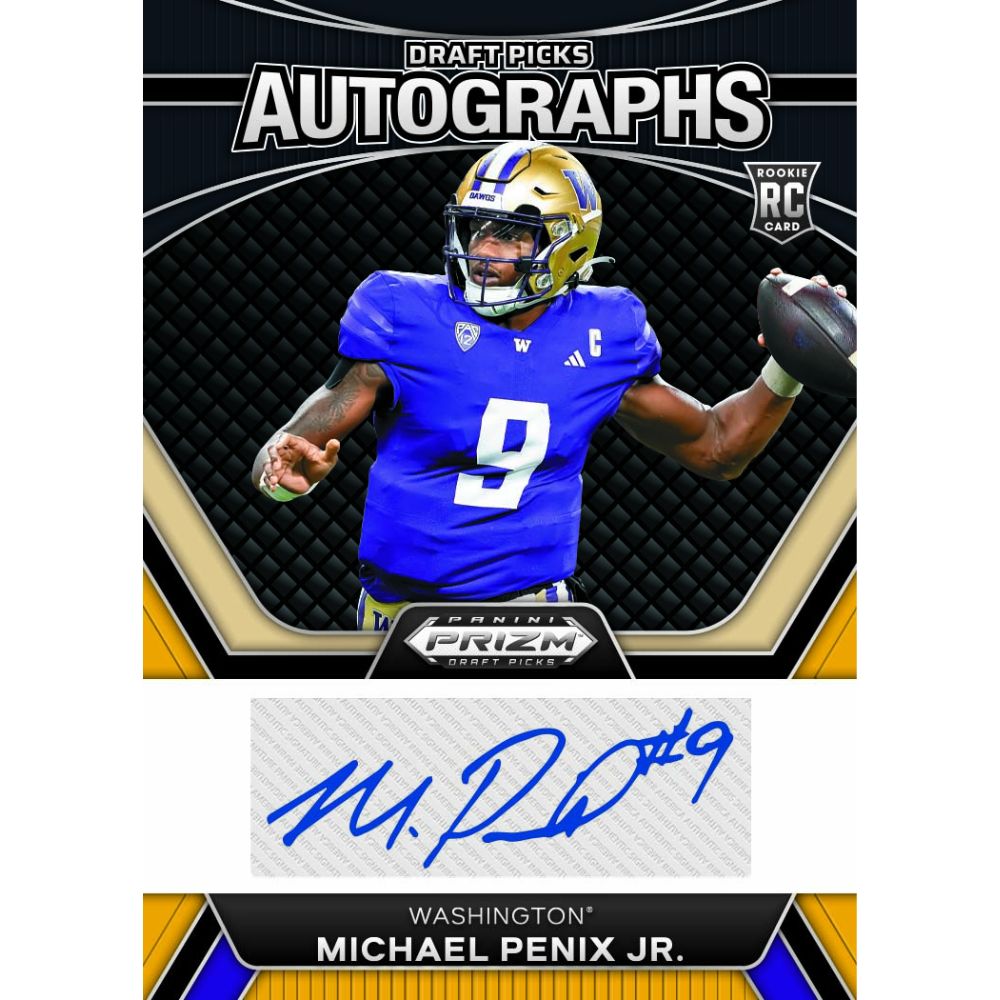 2024 Panini Prizm Draft Picks Collegiate Football Cards - Michael Penix Jr.
