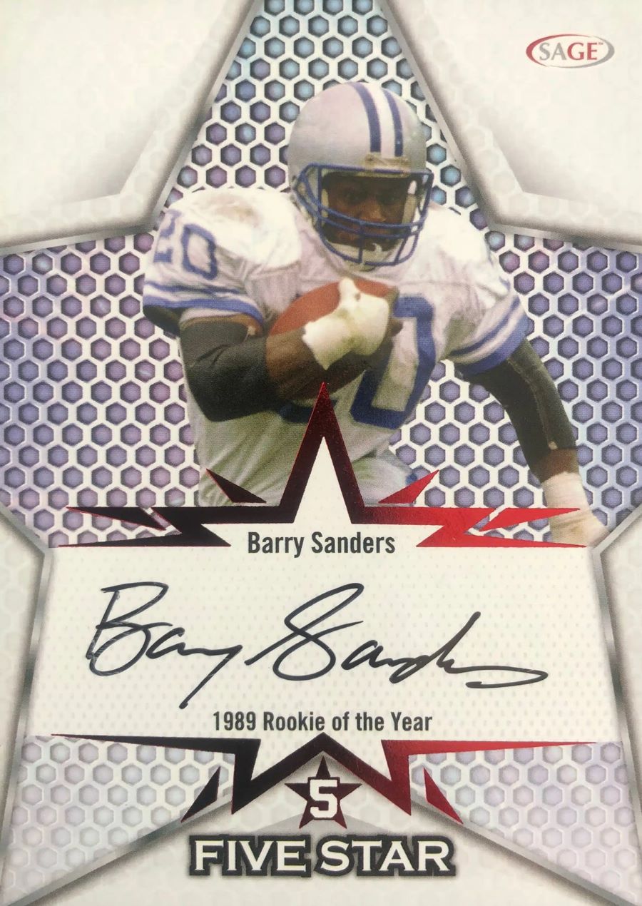 2024 Sage Low Series Football-Barry Sanders_Auto