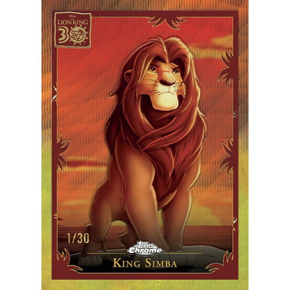 2024 Topps Chrome Disney Cards-King Simba