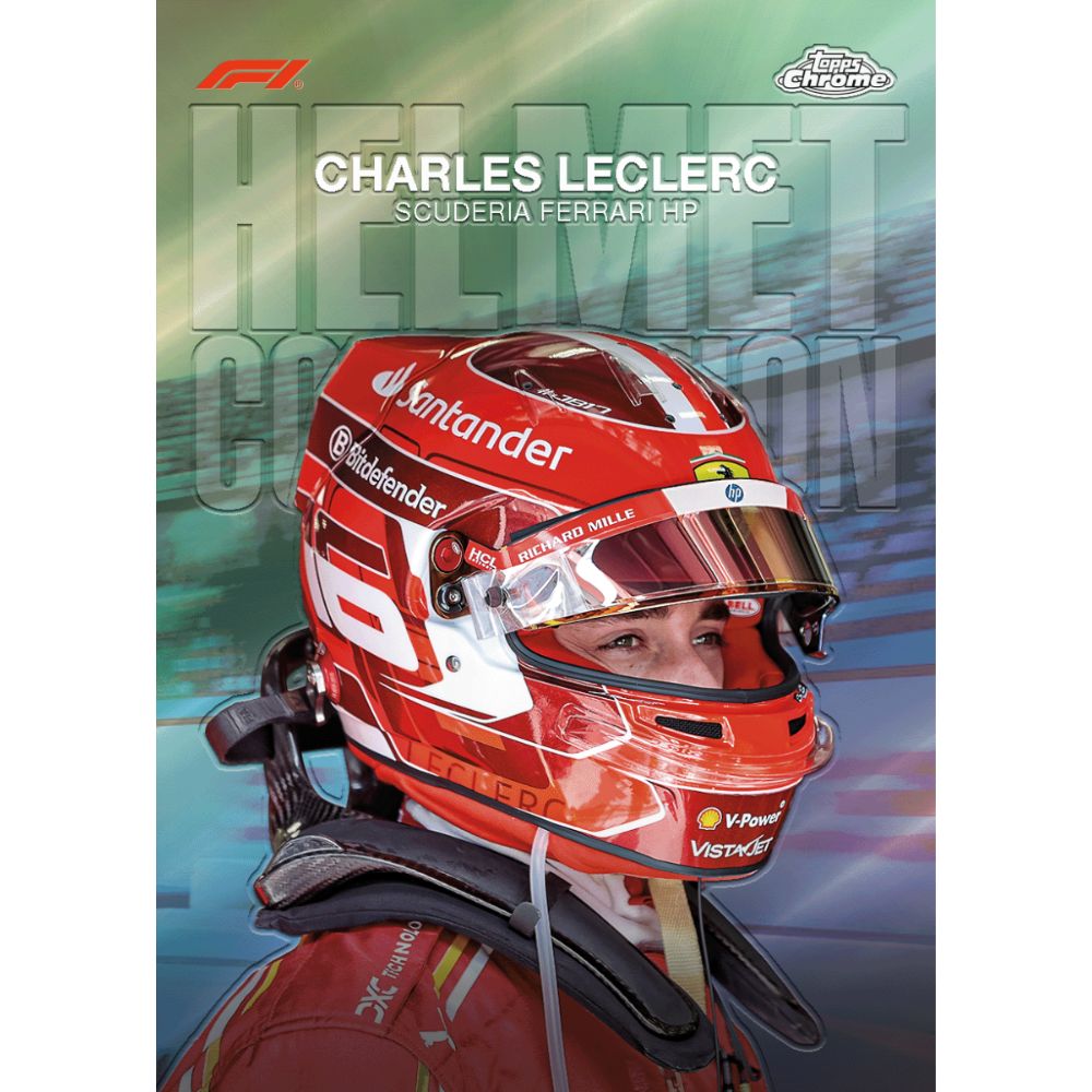 2024 Topps Chrome Formula 1 Racing Cards - Charles Leclerc Helment