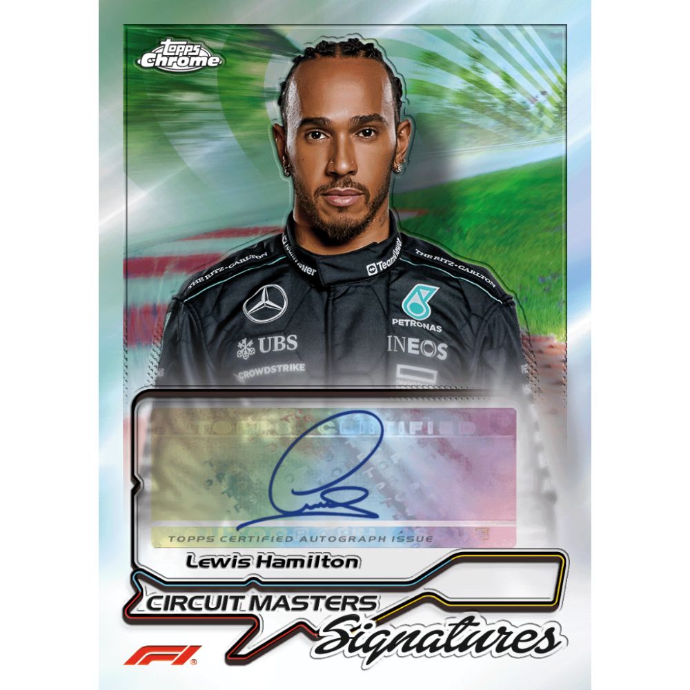 2024 Topps Chrome Formula 1 Racing Cards - Lewis Hamilton Auto